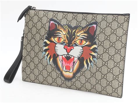 gucci clutch tiger